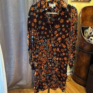 Missoni long sleeve silk retro dress.